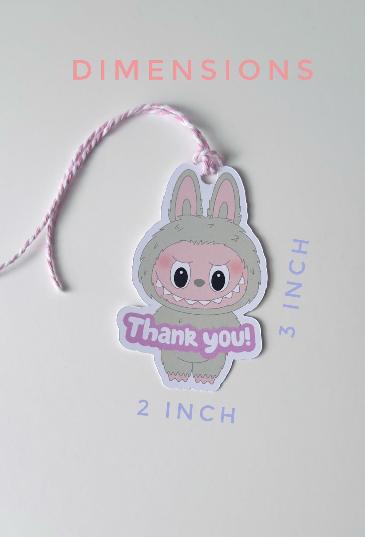 Labubu Thank you TAGS (12 tags)