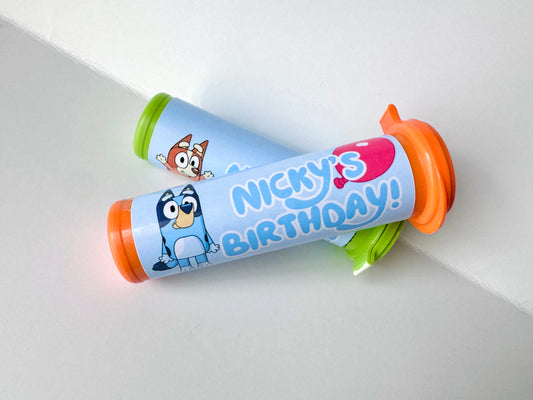 Personalized M&M mini tubes labels (12 count)