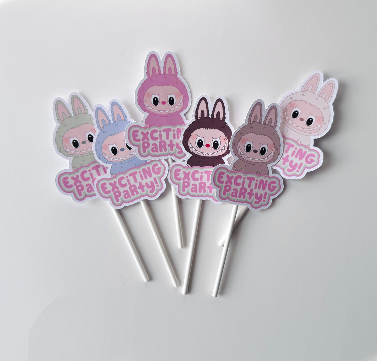Labubu Cupcake toppers 12 count