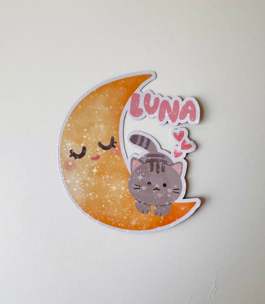 Moon (Luna) Cat magnet