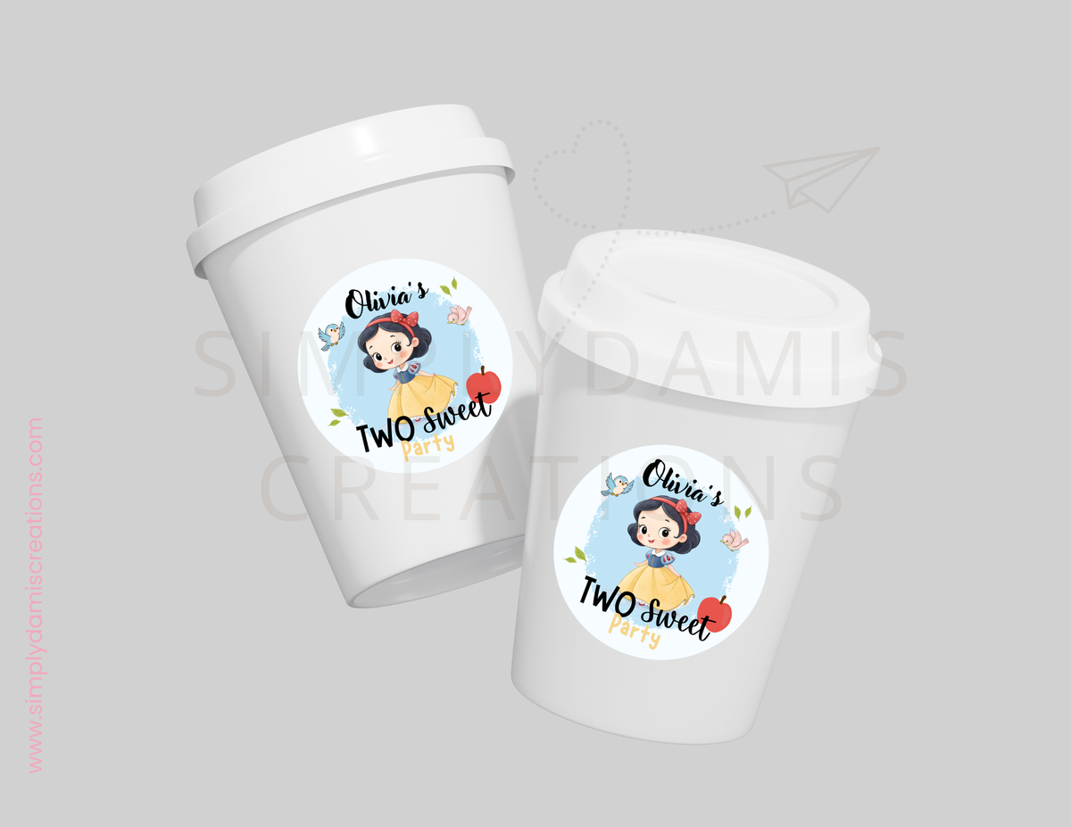 *Digital file Snow White Birthday, 1st Birthday Digital Download, Personalized party, plantillas.