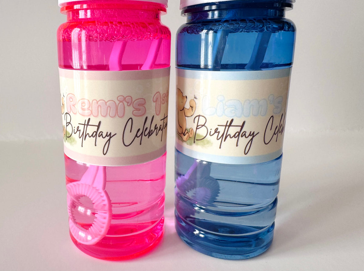 Bubbles labels Waterproof 8 count