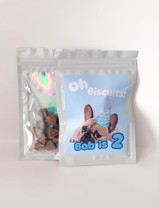 Dog birthday favors, Biscuits Bags (12 bags only)