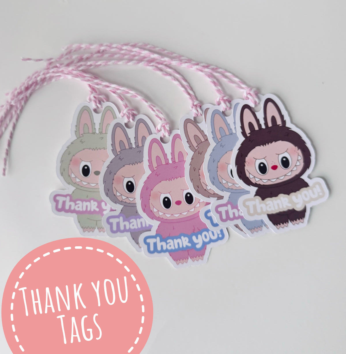 Labubu Thank you TAGS (12 tags)