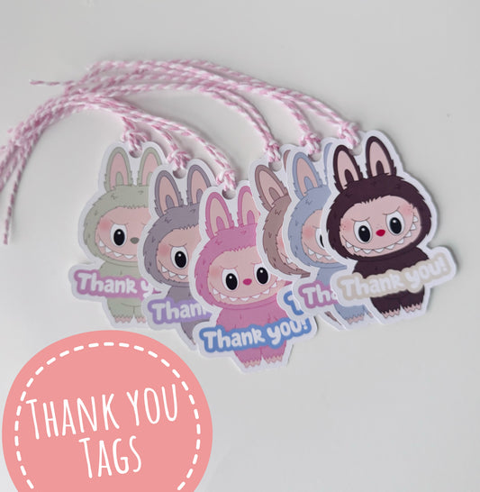 Labubu Thank you TAGS (12 tags)