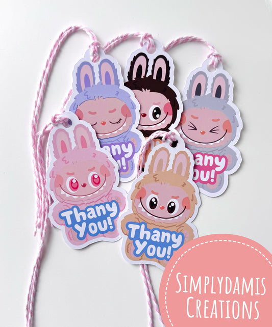 Labubu Thank you TAGS (12 tags)
