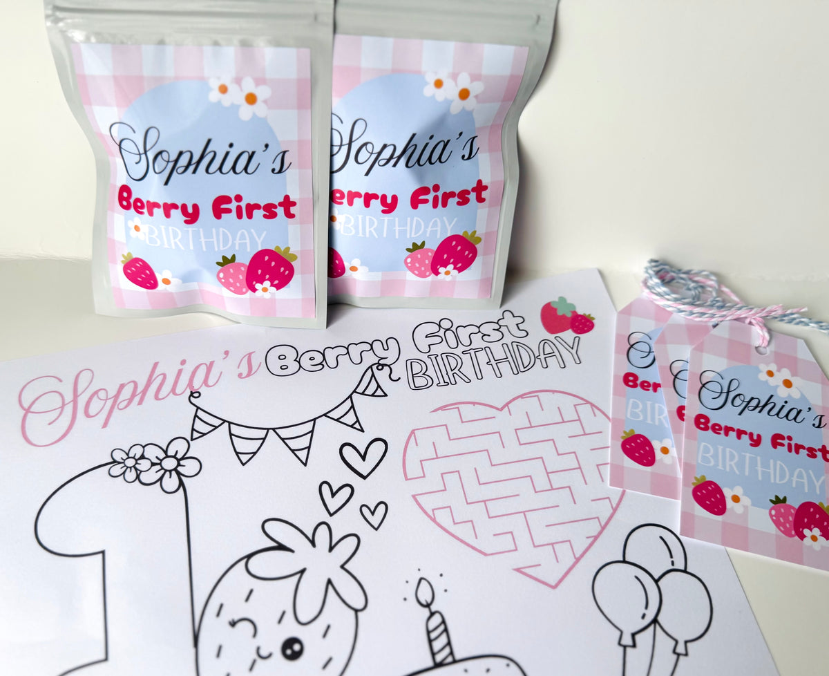 Strawberry Berry First Birthday Bags (12 bags only)