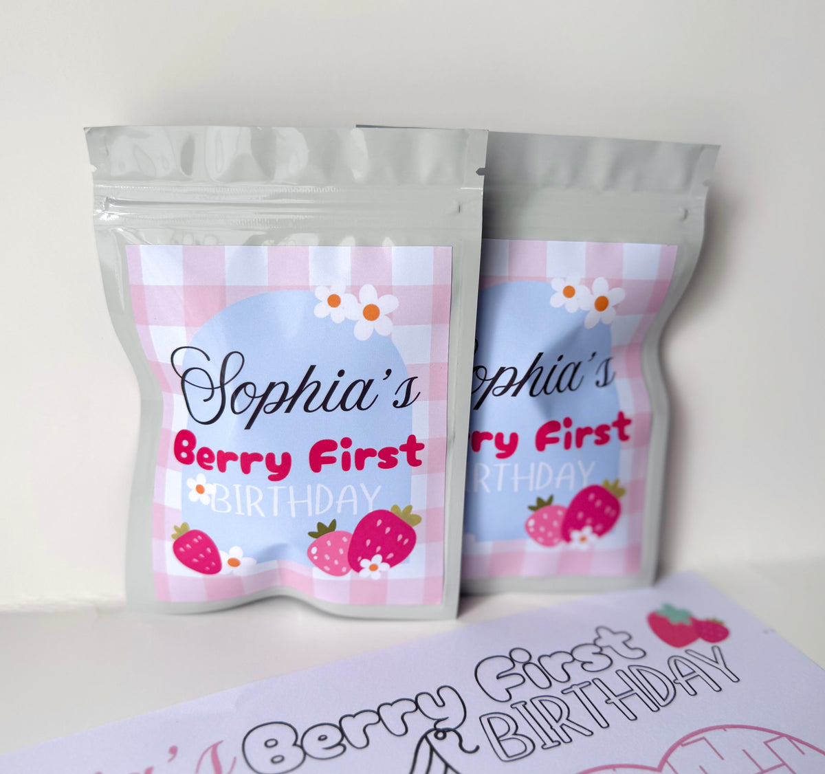 Strawberry Berry First Birthday Bags (12 bags only)